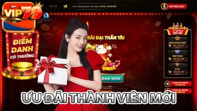 Đăng nhập Vip79 nhận ngay thưởng khủng 