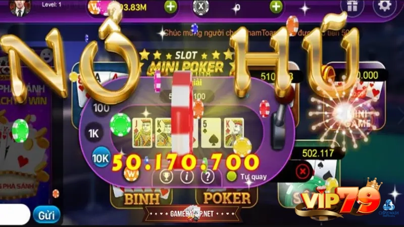 Săn hũ Poker phần thưởng khủng