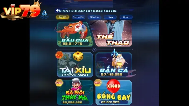 Tải app Vip79 tham gia đa dạng game